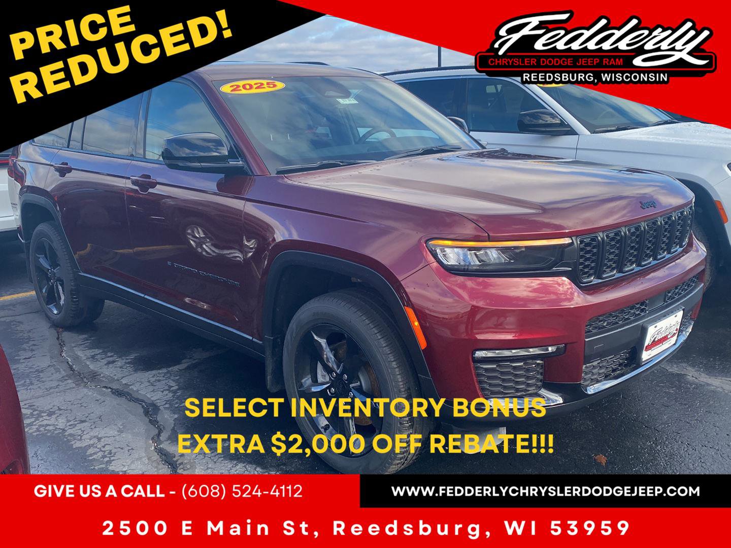 New 2025 Jeep Grand Cherokee L Limited w/ Black Appearance Package