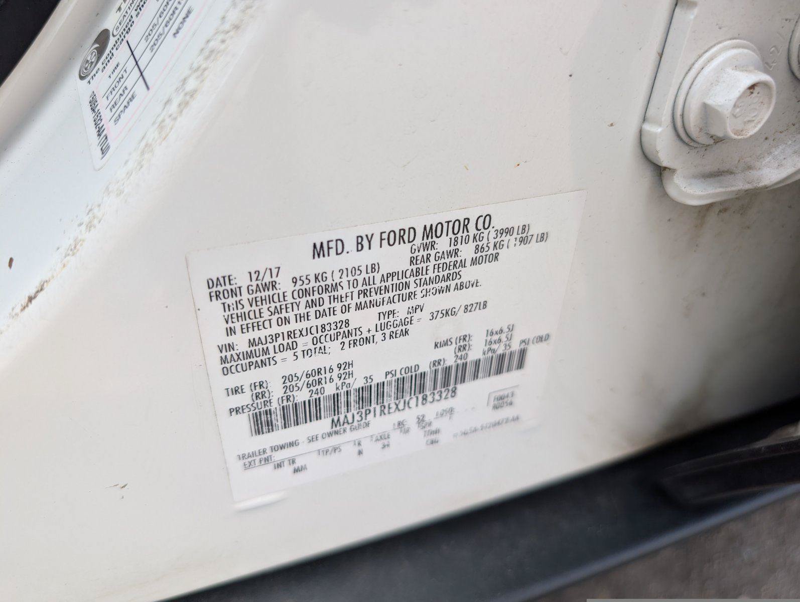 Used 2018 Ford EcoSport S FWD image 35