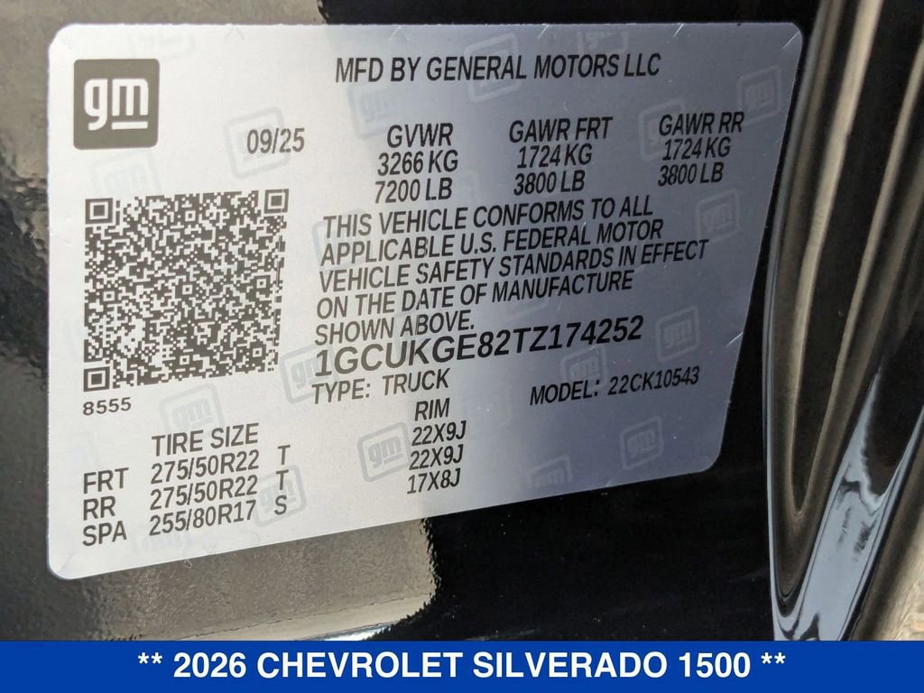 New 2026 Chevrolet Silverado 1500 LTZ w/ LTZ Premium Package image 38