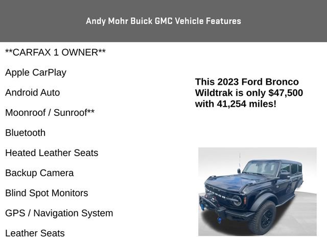 Used 2023 Ford Bronco Wildtrak AWD/4WD image 4