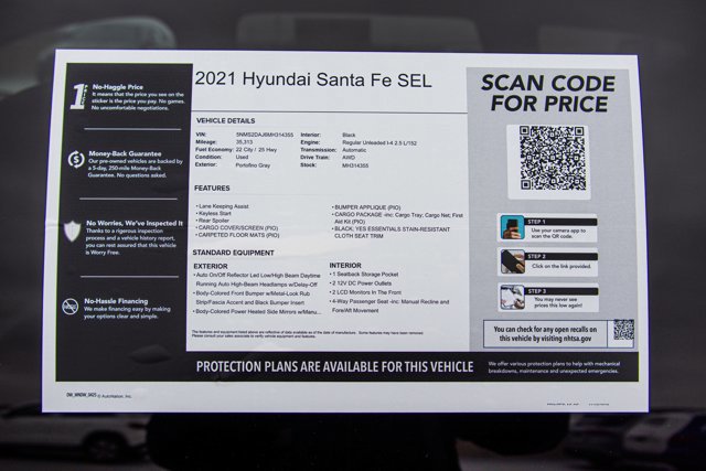 Used 2021 Hyundai Santa Fe SEL w/ Cargo Package image 27