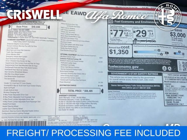 Used 2024 Alfa Romeo Tonale Veloce image 49