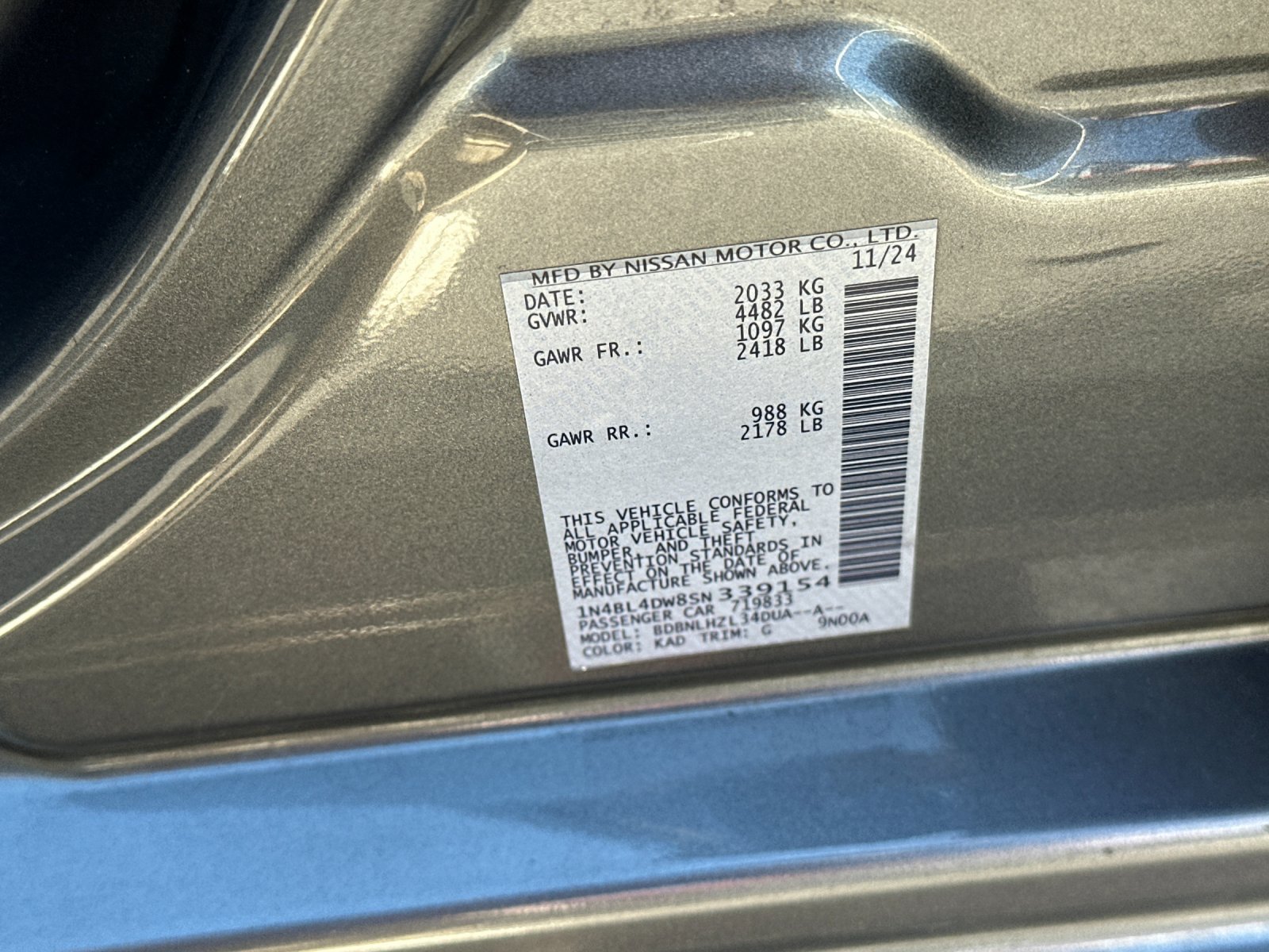 Used 2025 Nissan Altima 2.5 SV AWD/4WD image 25
