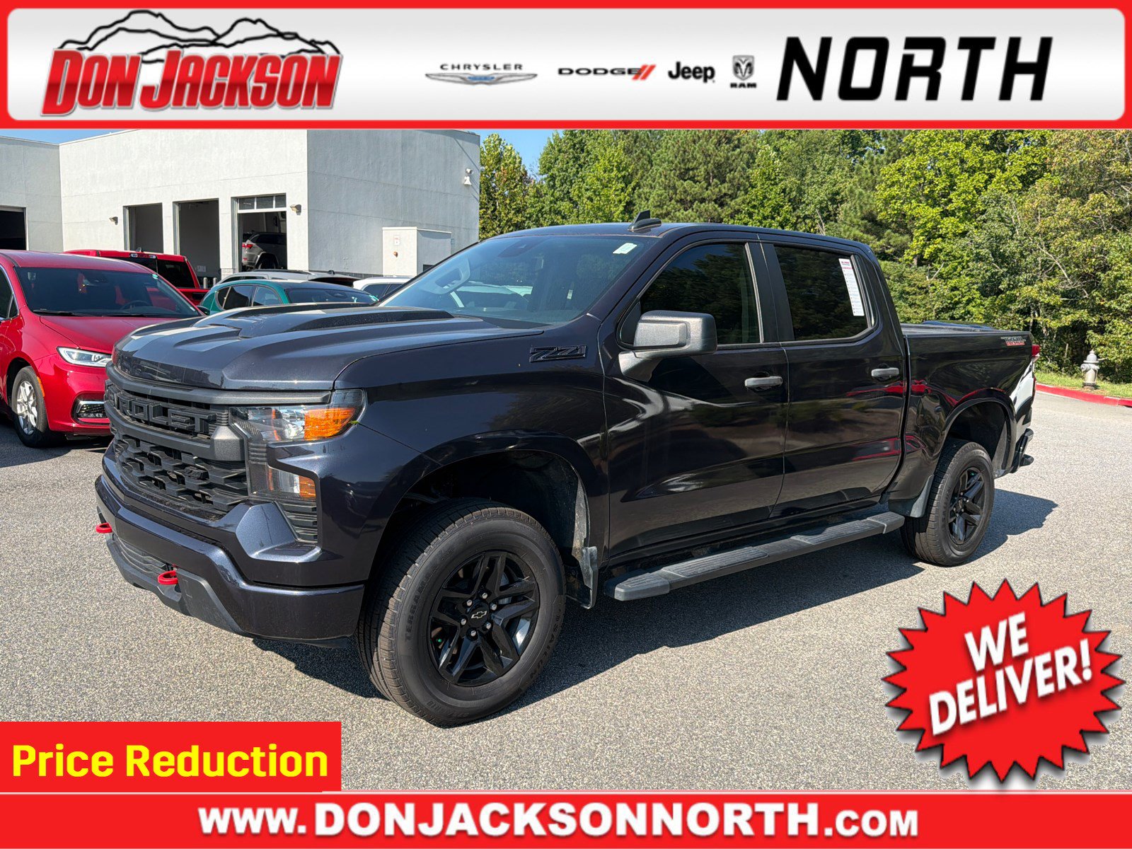 Used 2024 Chevrolet Silverado 1500 Custom Trail Boss w/ LPO, Dark Essentials Package