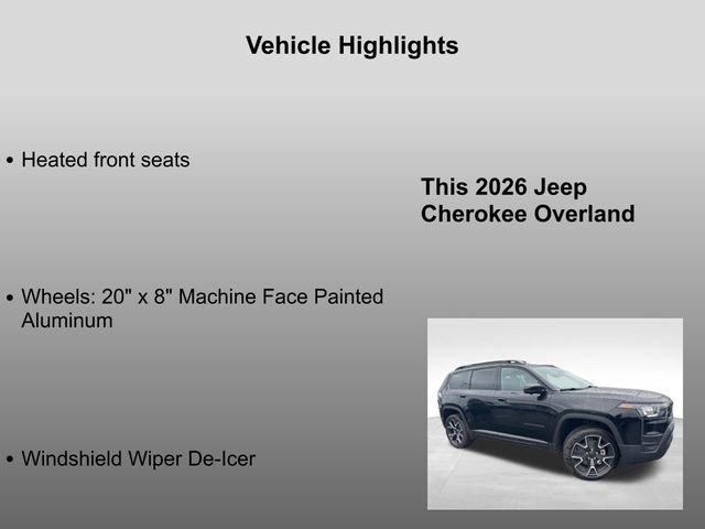 New 2026 Jeep Cherokee Overland image 20