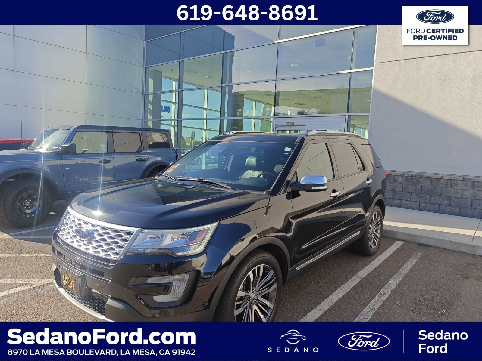 Certified 2017 Ford Explorer Platinum