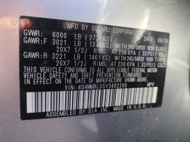 New 2027 Subaru Ascent Onyx Edition AWD/4WD image 35