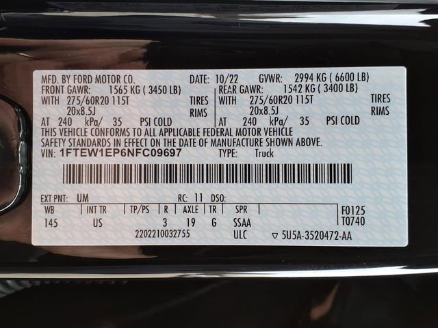 Used 2022 Ford F150 XLT w/ Equipment Group 302A High image 13