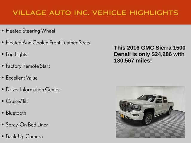 Used 2016 GMC Sierra 1500 Denali w/ Denali Ultimate Package AWD/4WD image 21