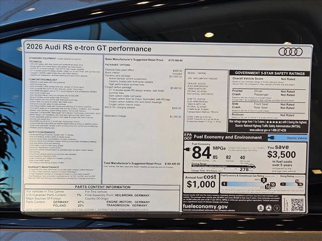 New 2026 Audi RS e-tron GT performance image 17