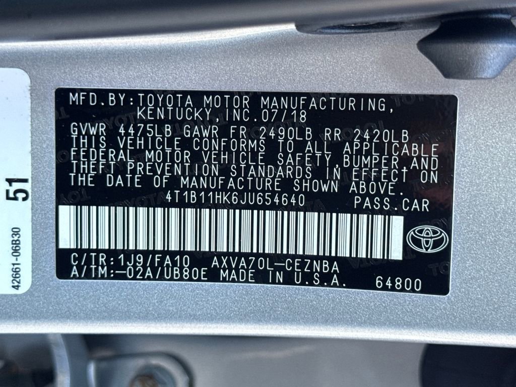 Used 2018 Toyota Camry LE image 30