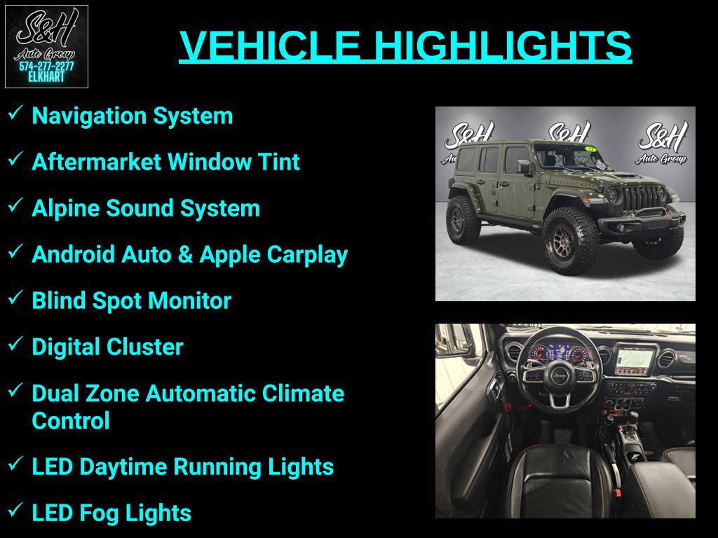 Used 2021 Jeep Wrangler Unlimited Rubicon w/ Xtreme Recon 35" Tire Package AWD/4WD image 3