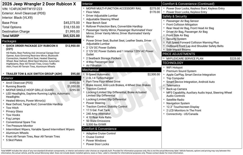 New 2026 Jeep Wrangler Rubicon AWD/4WD image 31