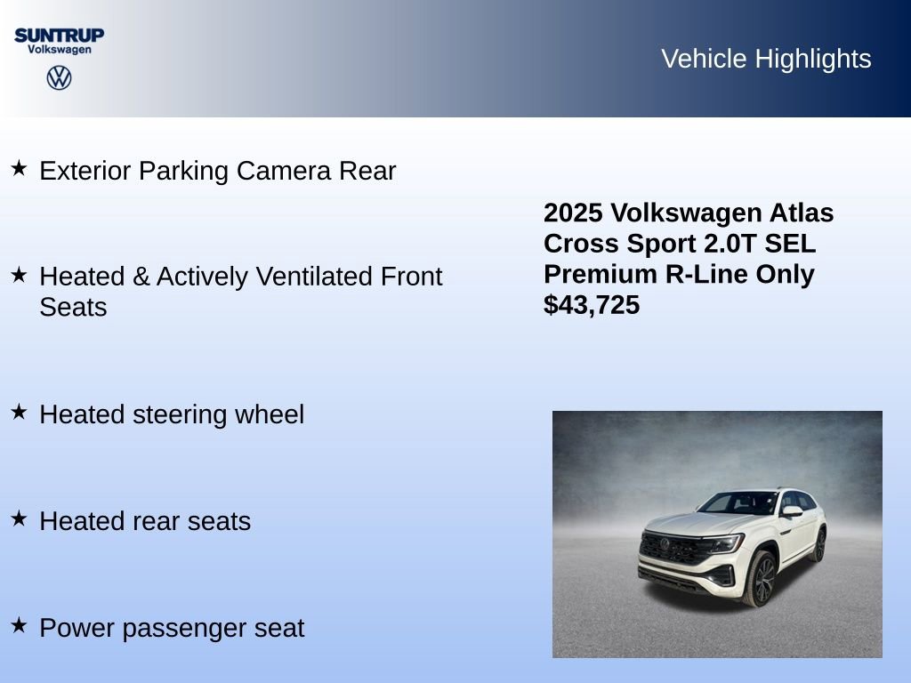 Used 2025 Volkswagen Atlas Cross Sport SEL Premium R-Line image 16