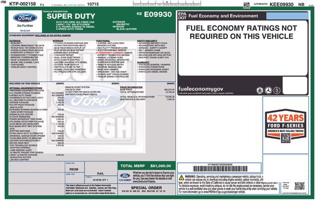 Used 2019 Ford F450 Lariat w/ Lariat Ultimate Package image 29