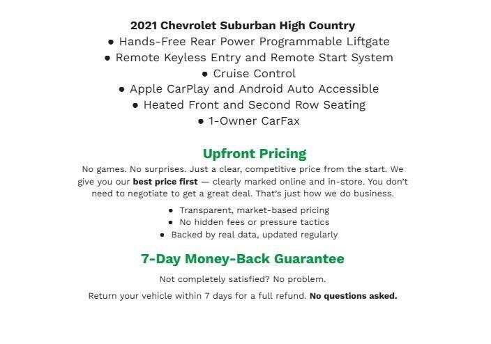 Used 2021 Chevrolet Suburban High Country AWD/4WD image 31