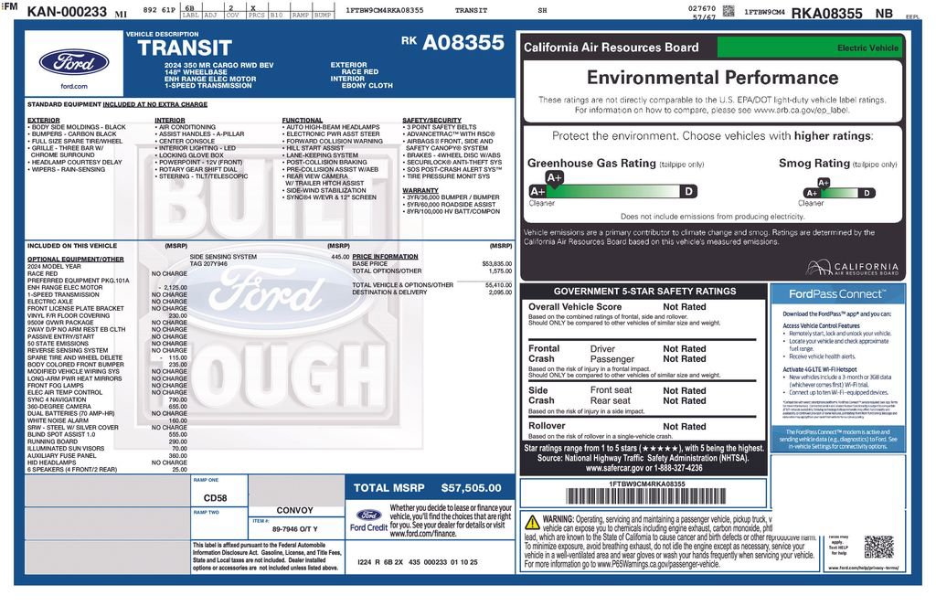 Used 2024 Ford E-Transit 148 Medium Roof image 16