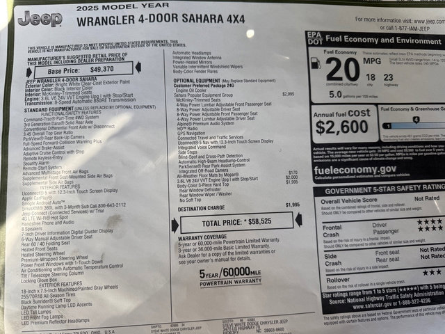 New 2025 Jeep Wrangler Unlimited Sahara image 33