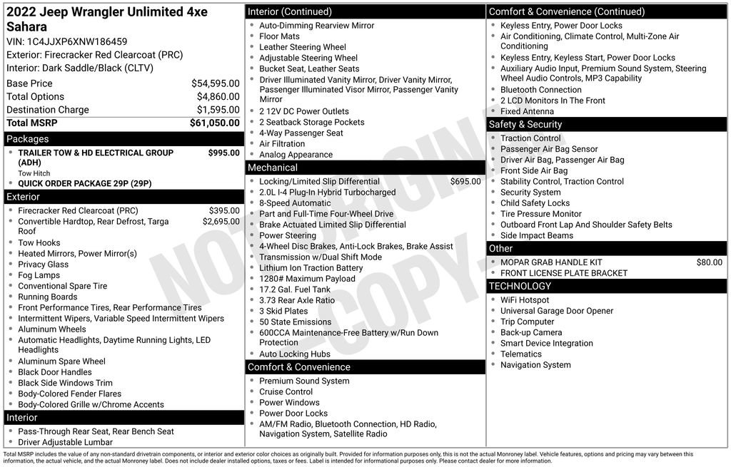 Used 2022 Jeep Wrangler Unlimited Sahara 4xe image 5