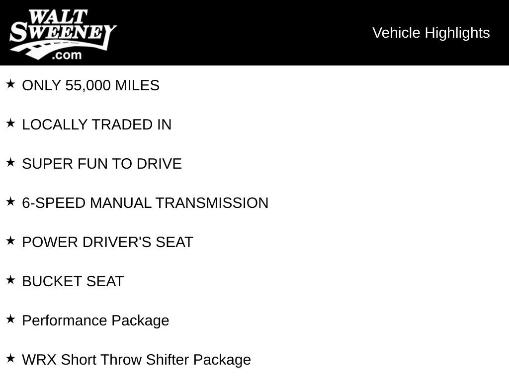Used 2019 Subaru WRX Premium w/ Performance Package AWD/4WD image 16