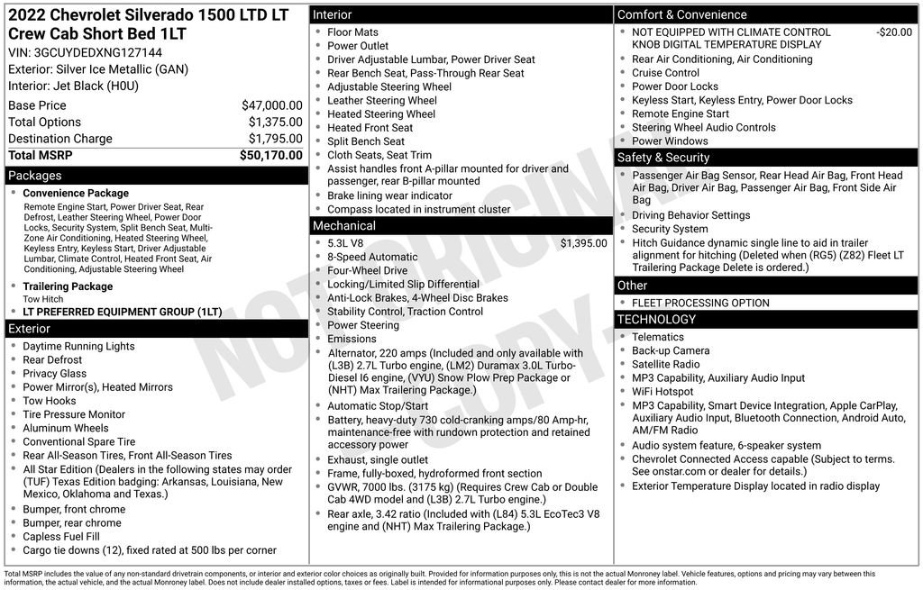 Used 2022 Chevrolet Silverado 1500 LT AWD/4WD image 32