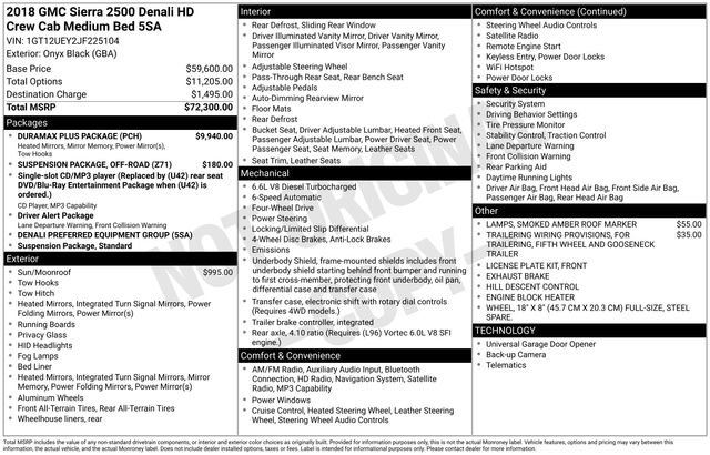 Used 2018 GMC Sierra 2500 Denali w/ Duramax Plus Package image 29