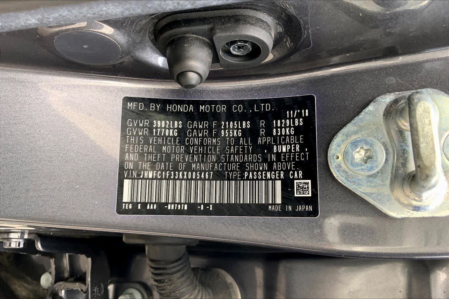 Used 2019 Honda Civic EX image 32