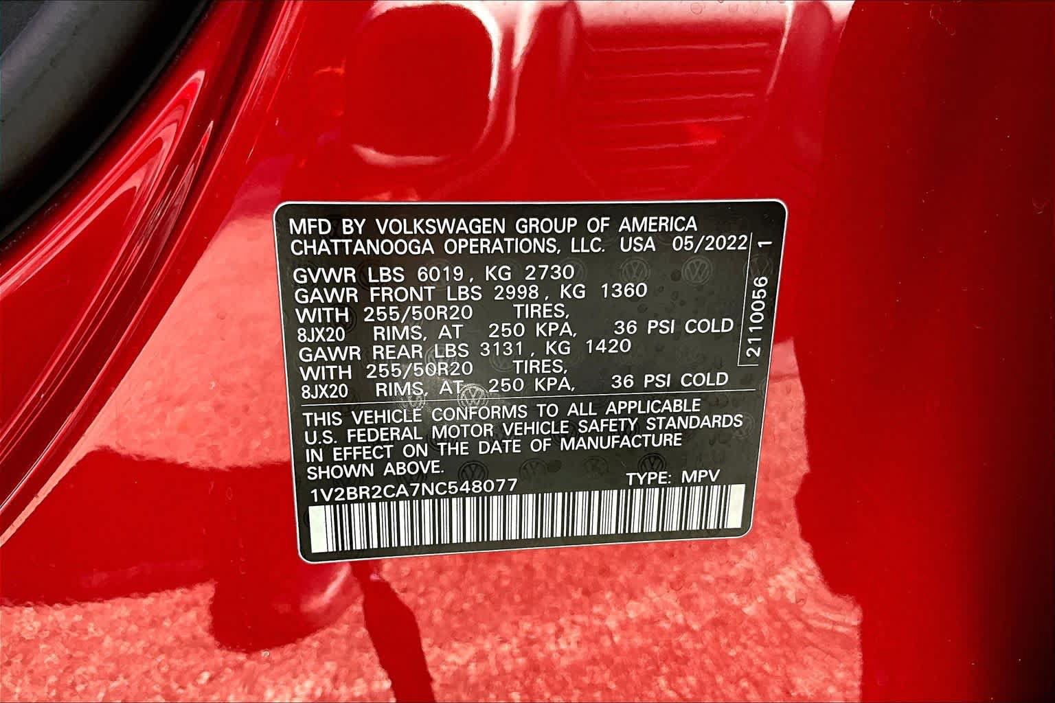 Used 2022 Volkswagen Atlas SEL AWD/4WD image 34