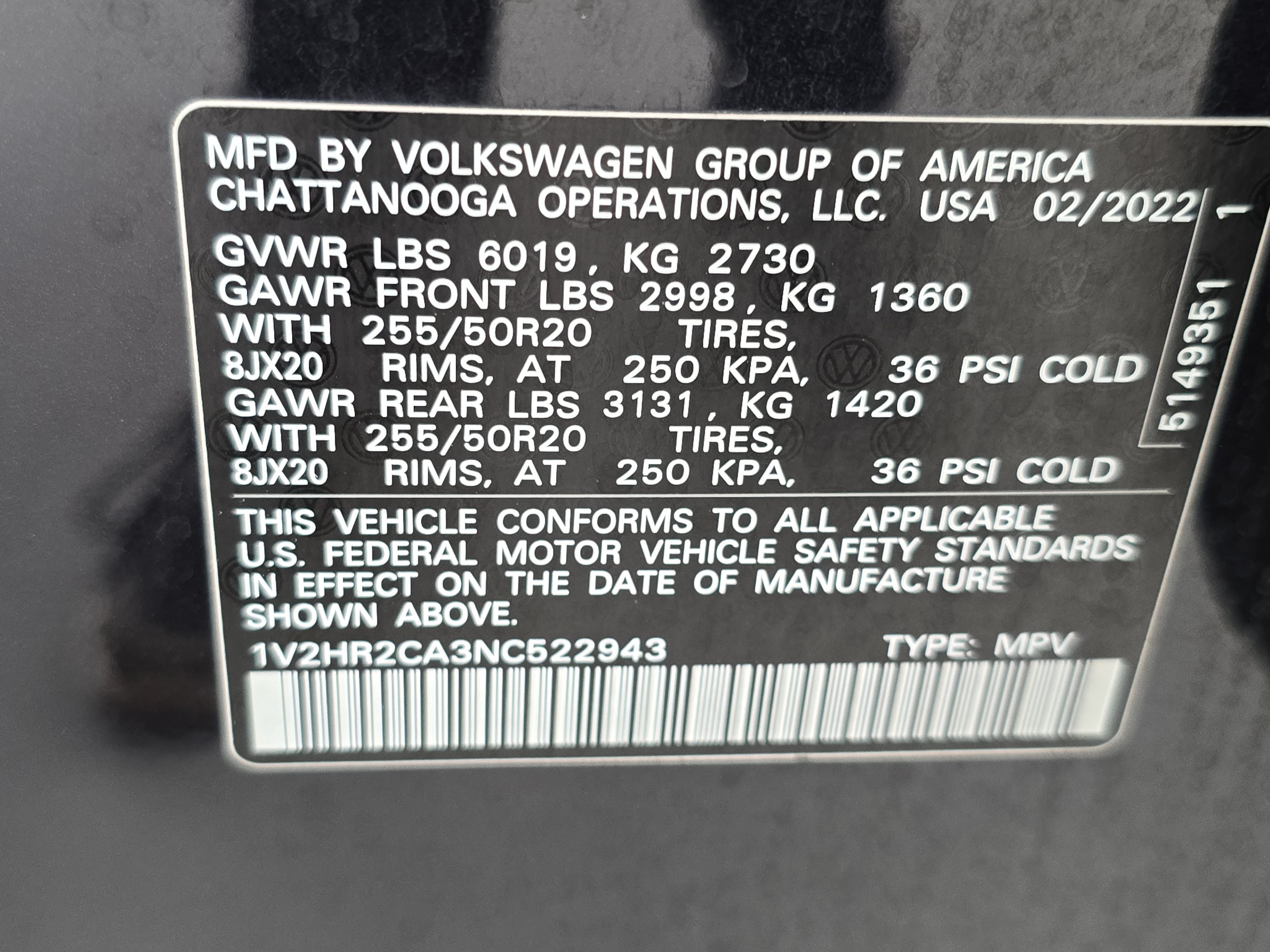 Used 2022 Volkswagen Atlas SE AWD/4WD image 36