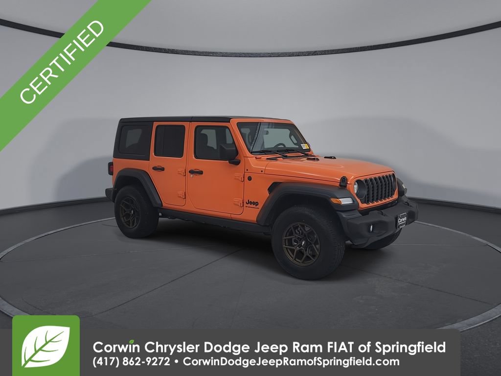 Certified 2025 Jeep Wrangler Unlimited Sport AWD/4WD image 8