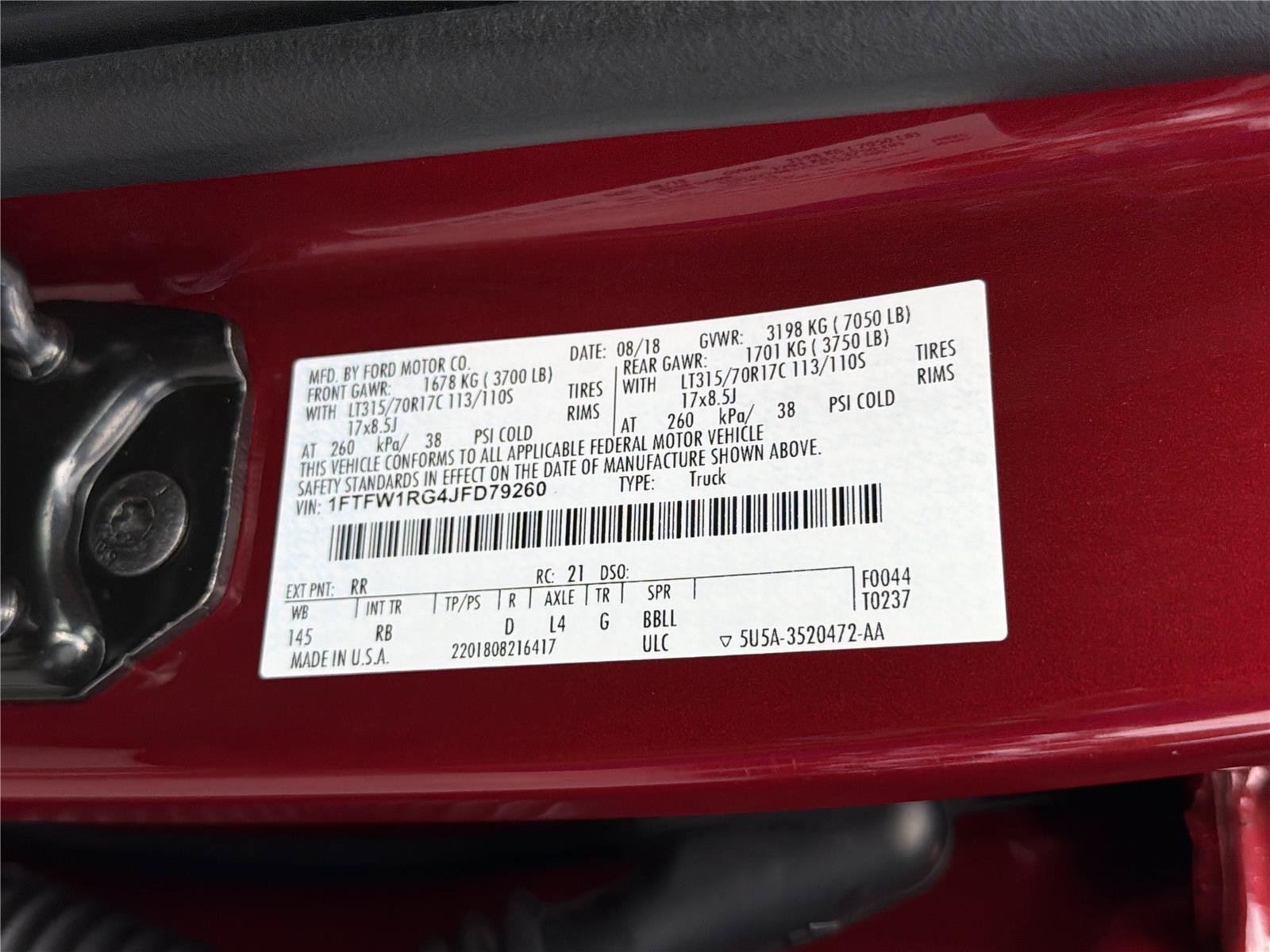 Used 2018 Ford F150 Raptor w/ Equipment Group 802A Luxury AWD/4WD image 37