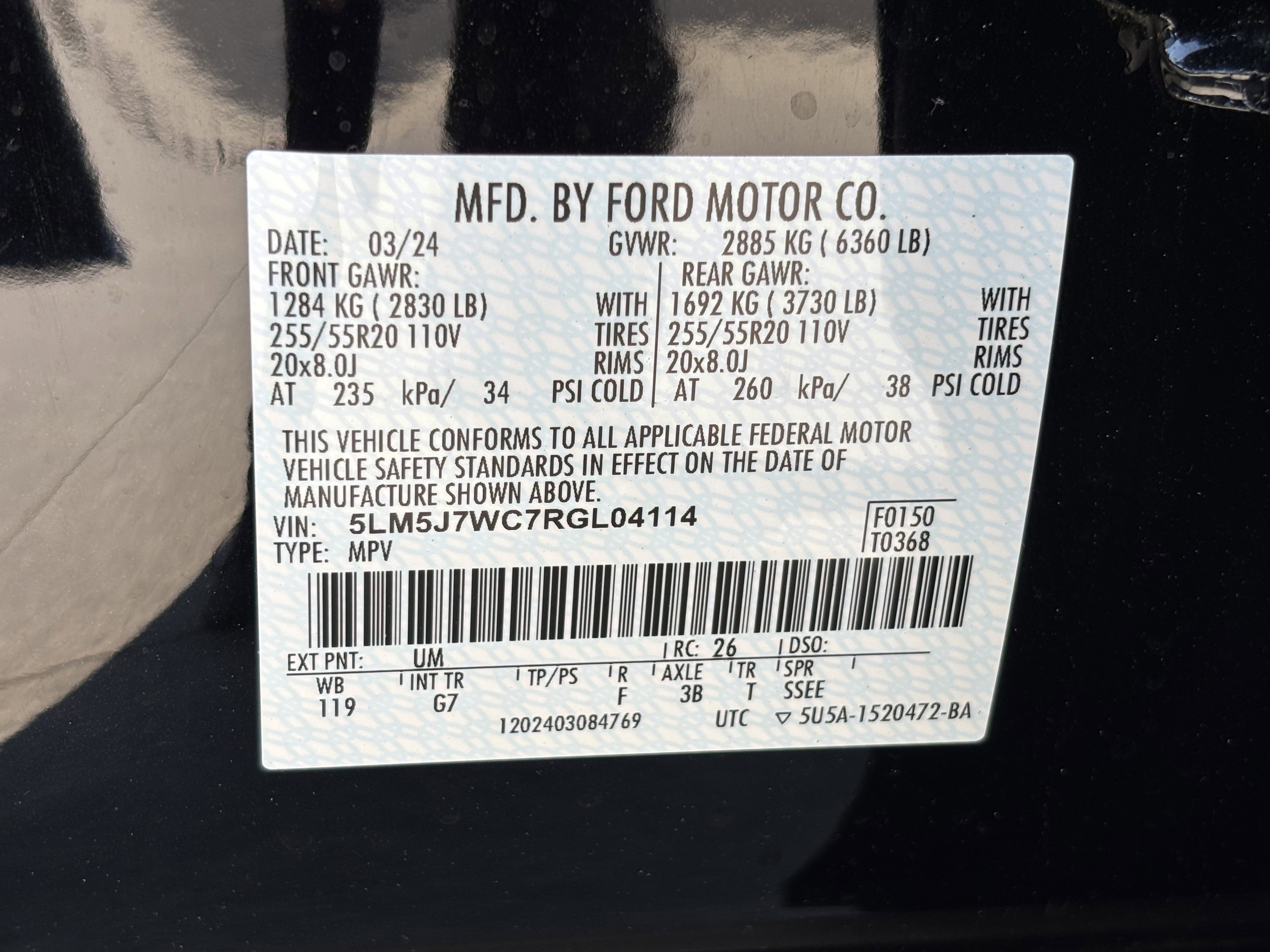 Used 2024 Lincoln Aviator Reserve w/ Equipment Group 201A image 38