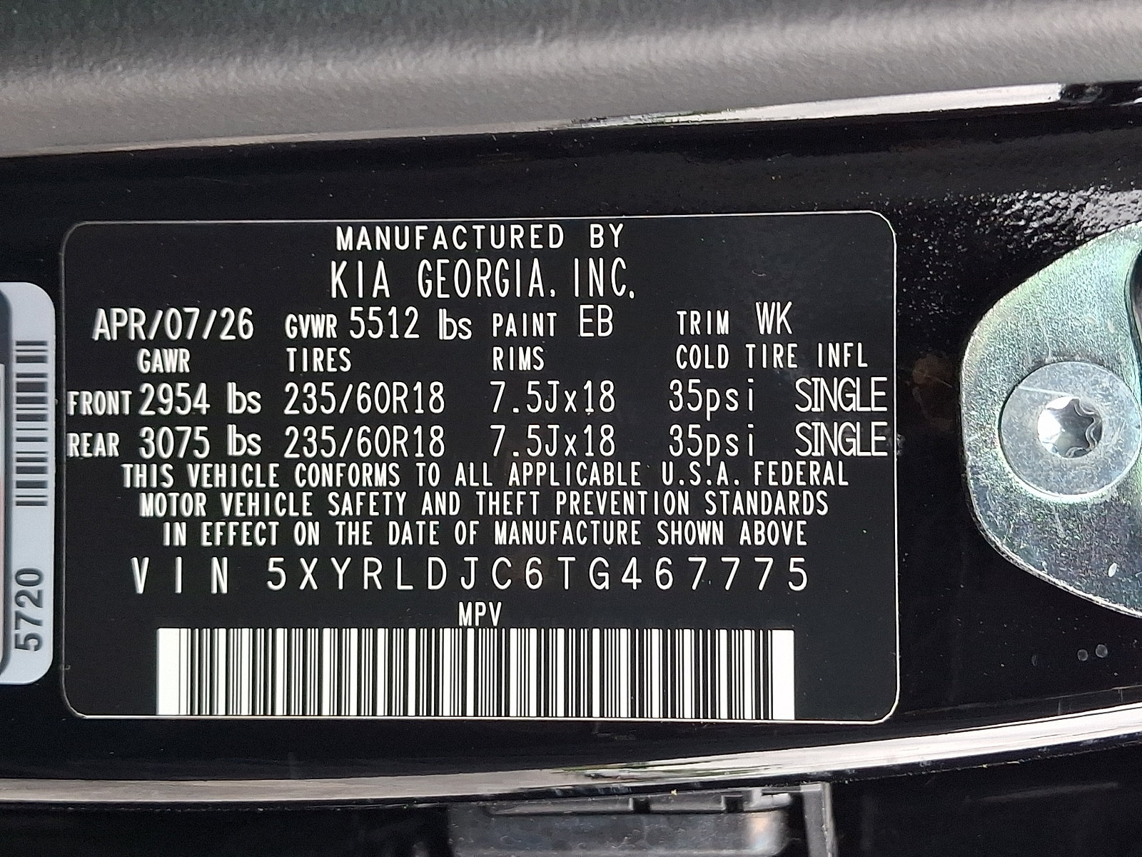 New 2026 Kia Sorento S AWD/4WD image 21