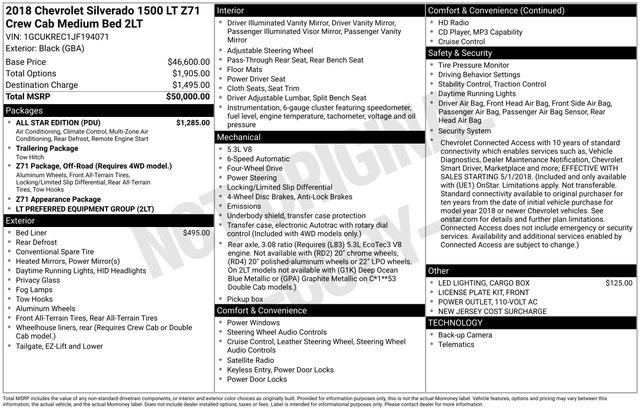 Used 2018 Chevrolet Silverado 1500 LT w/ All Star Edition image 10