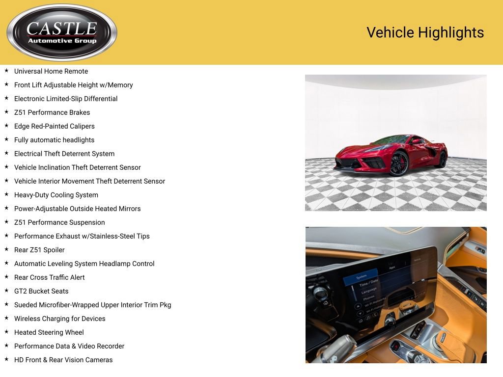 Used 2023 Chevrolet Corvette Stingray Premium Conv w/ Z51 Performance Package RWD image 10