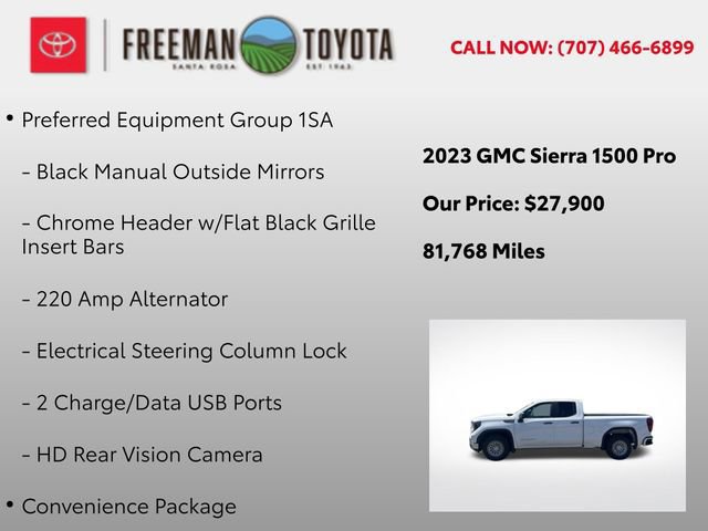 Used 2023 GMC Sierra 1500 Pro w/ Trailering Package RWD image 9