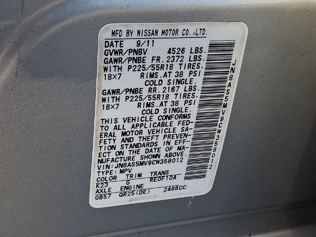 Used 2012 Nissan Rogue SL AWD/4WD image 28
