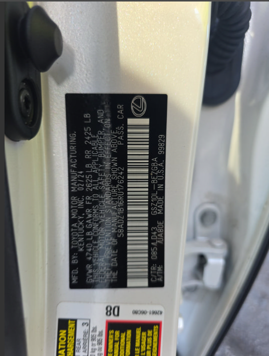 Used 2024 Lexus ES 350 w/ Premium Package FWD image 13