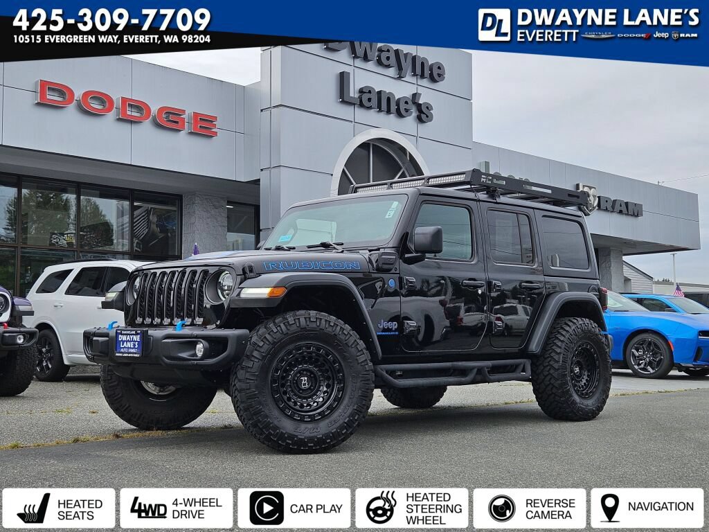 Used 2023 Jeep Wrangler Unlimited Rubicon 4xe w/ Steel Bumper Group AWD/4WD image 1