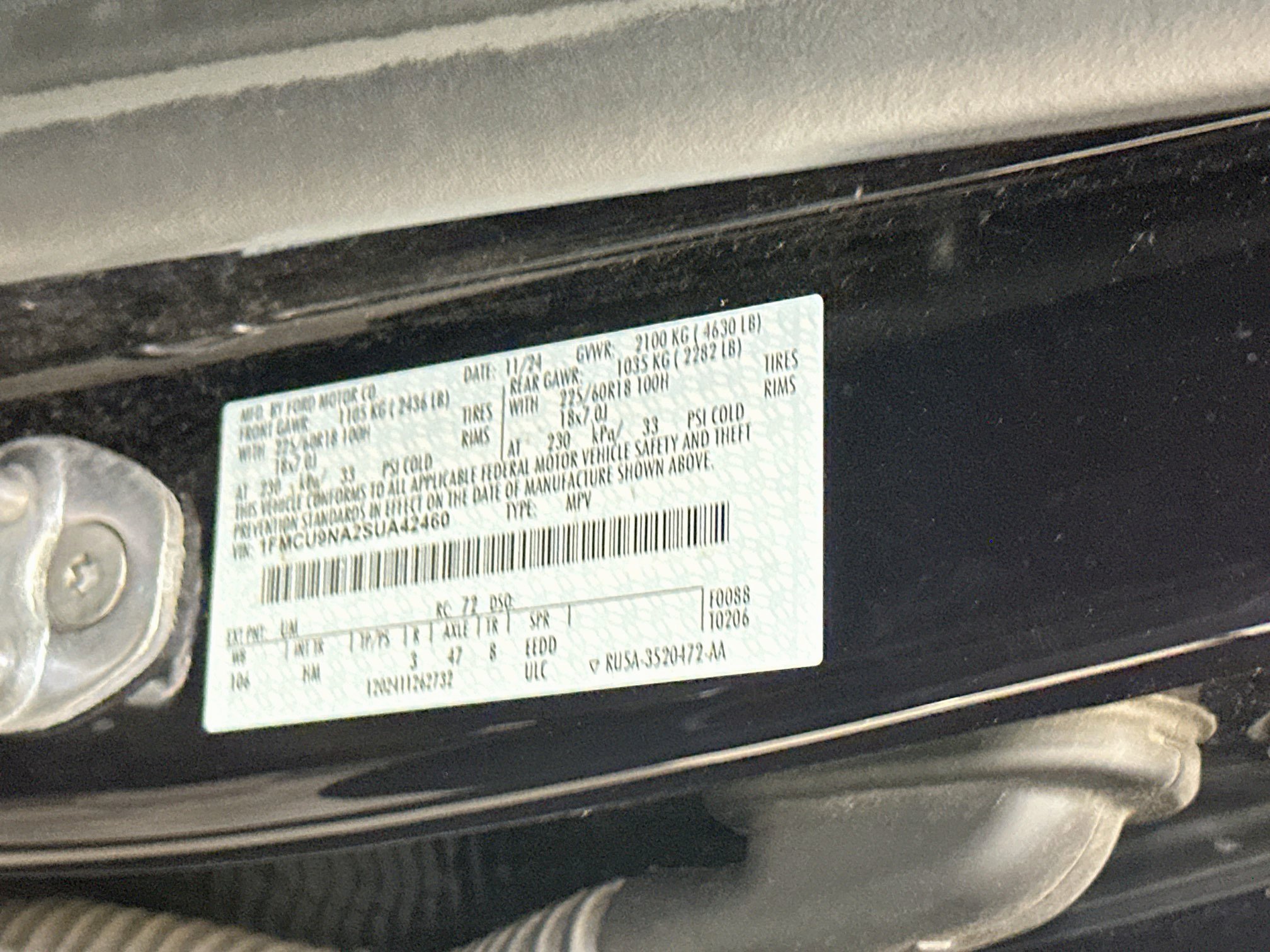Used 2025 Ford Escape ST-Line Select AWD/4WD image 12