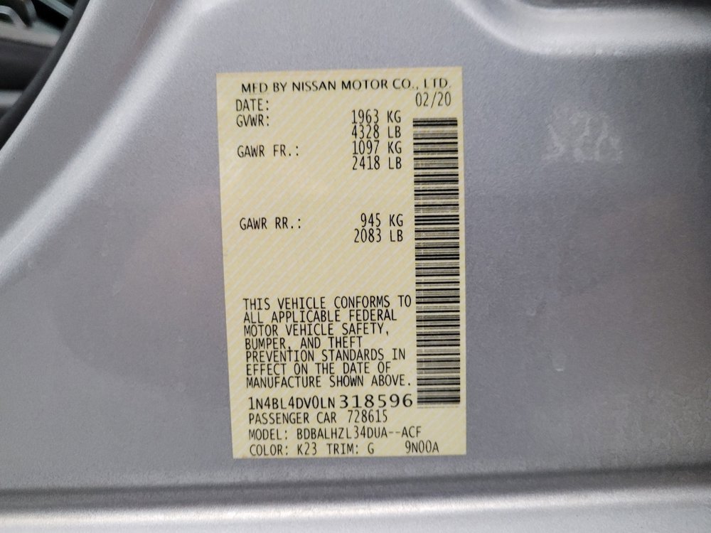 Used 2020 Nissan Altima 2.5 SV image 33