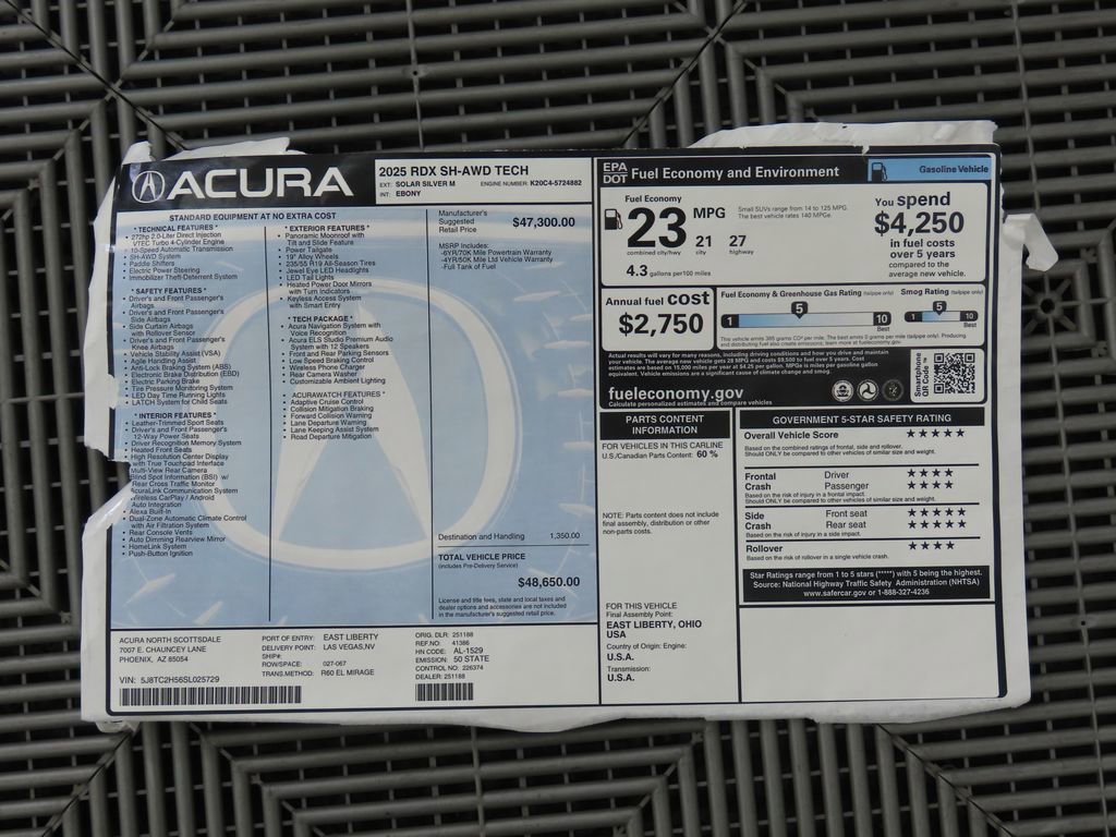 Used 2025 Acura RDX w/ Technology Package image 10