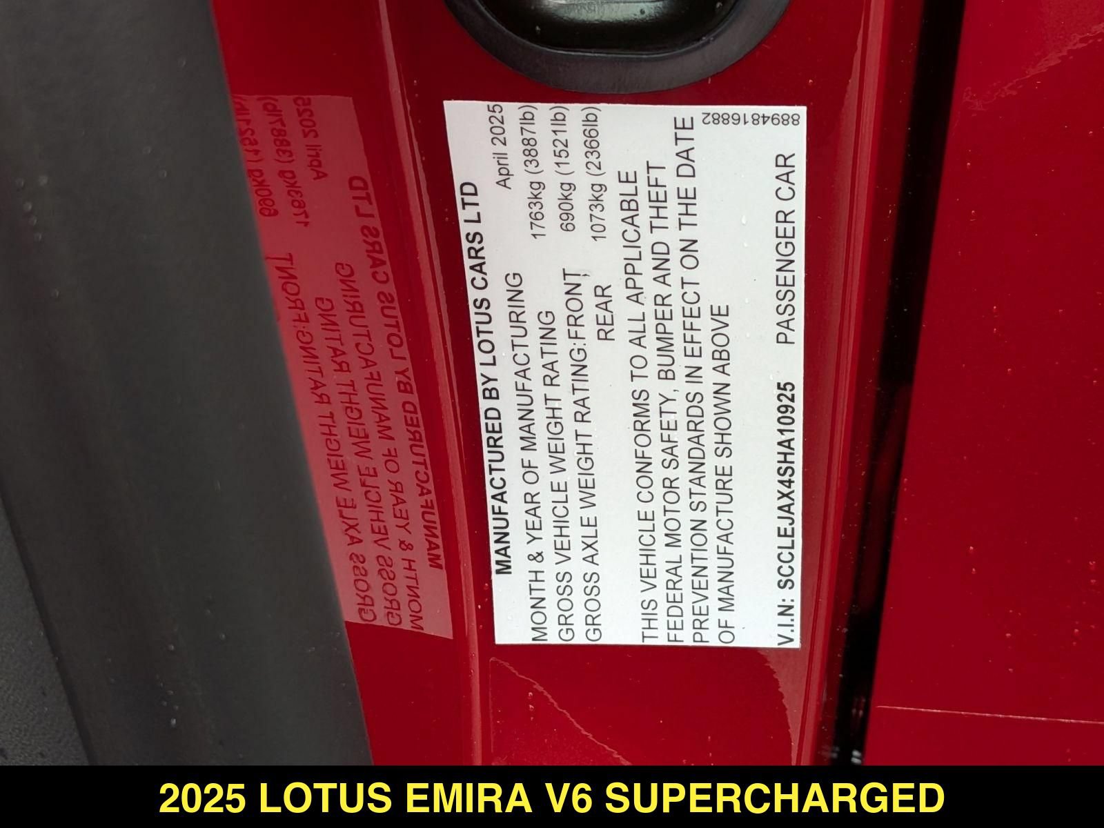 New 2025 Lotus Emira RWD image 27