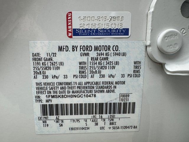Certified 2022 Ford Explorer XLT w/ Equipment Group 202A image 33