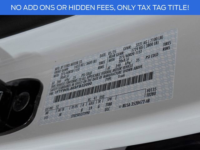 New 2025 Ford F150 Lariat w/ Equipment Group 502A High image 34