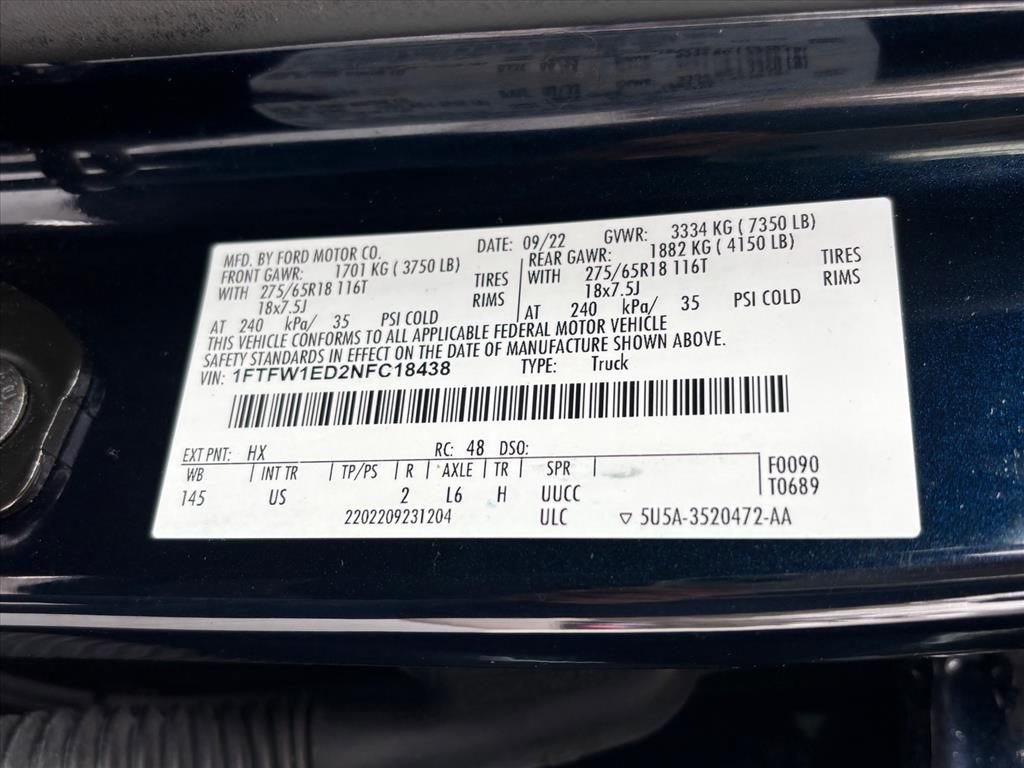 Used 2022 Ford F150 XLT w/ Equipment Group 302A High image 30