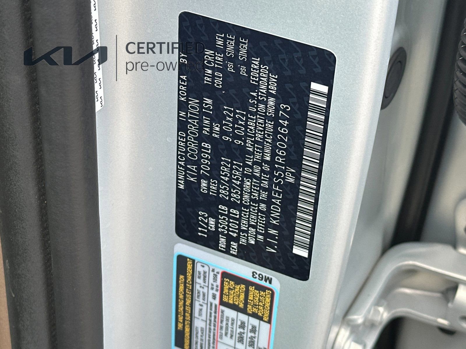 Certified 2024 Kia EV9 GT-Line image 31