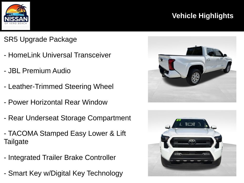 Used 2025 Toyota Tacoma SR5 w/ SR5 Upgrade Package AWD/4WD image 18