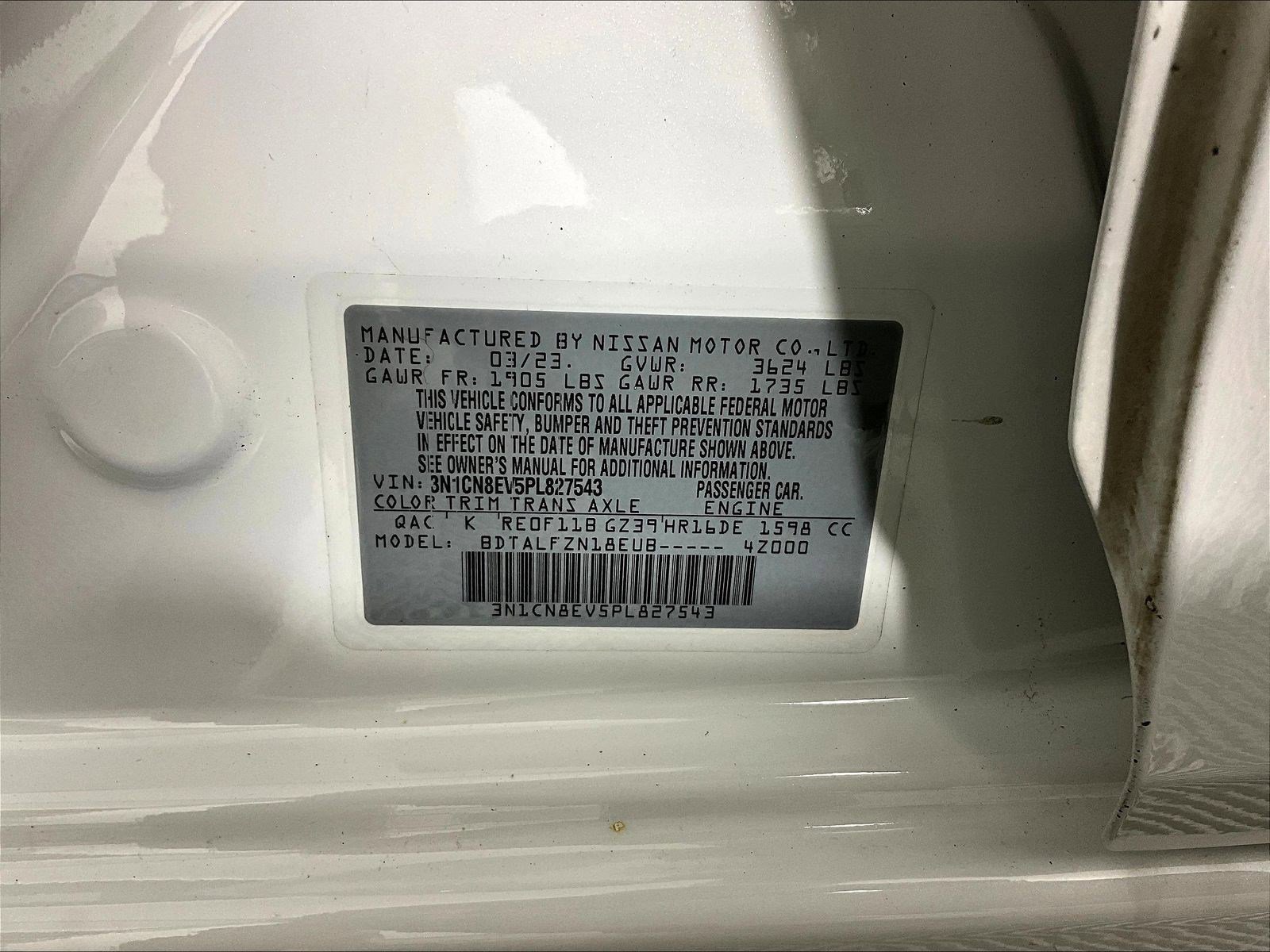 Certified 2023 Nissan Versa SV FWD image 19