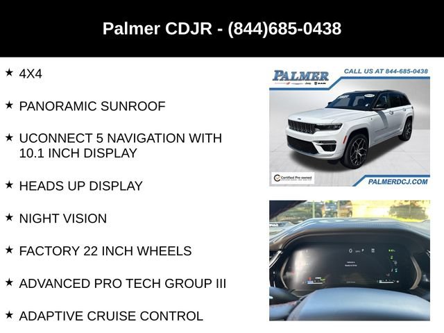 Certified 2022 Jeep Grand Cherokee Summit AWD/4WD image 6